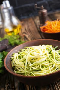 keto courgette noodles met garnalen en asperges - kaythode - keto voor beginners - gezonde ketorecepten - keto dieet ontbijt recepten