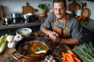 Keto runderbouillon, bottenbouillon, gezonde bouillon, voedzame soep, runderbeenderen, verse kruiden, zelfgemaakte bouillon, detox, immuunsysteem boost, keto bottenbouillon, keto runderbouillon, drinkbouillon, zelfgemaakte bouillon, runderbouillon recept, bottenbouillon recept