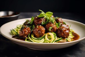 Keto diner recepten, Hollandse rundergehaktballetjes, Courgetti voor keto, Snelle keto maaltijden, Eiwitrijke diners, Lage koolhydraten gehaktballetjes, Gezonde diner opties, Keto maaltijdplanning, Gemakkelijke keto recepten, Gehaktballetjes en courgette, Voedzame keto diners, Keto gehaktballetjes, Courgette spaghetti keto, Keto vriendelijke sauzen, Snelle en eenvoudige keto gerechten, keto diner, keto avondeten