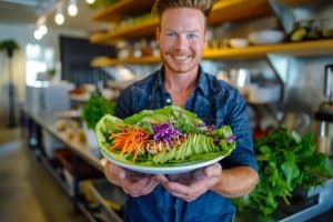 Keto slawraps, avocado, gegrilde kip, Tex-Mex specerijenmix, gezonde wraps, koolhydraatarm recept, verse koriander, limoendressing, ijsbergsla, rode kool, gezond keto, keto recept, keto wrap recept, keto wraps, koolhydraatarme wraps