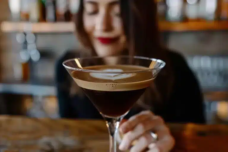 Keto Espresso Martini, Suikervrije Cocktail, Erythritol Siroop, Stevia Zoetmiddel, Wodka Cocktail, keto espresso martini recept, koolhydraatarme cocktail, koolhydraatarme espresso martini, keto cocktail recept