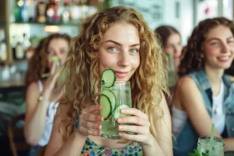 Keto drankje, Komkommer Munt, Erythritol, Limoensap, Verfrissend recept, Koolhydraatarm, Gezonde keuze, Zelfgemaakt bruiswater, Keto Komkommer Munt Sprankel, Verse Komkommer, Muntblaadjes, Zomerdrankje, Gezond Recept, Koolhydraatarm, Verfrissend, Limoensap, Erythritol, keto komkommer mocktail, keto mocktail
