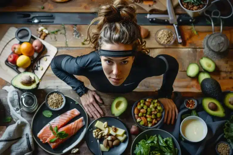 Keto voor Atleten, Keto-dieet, vetverbranding, uithoudingsvermogen, ketose, energiebron, atletische prestaties, voedingsplanning, duursporten, hydratatie, elektrolyten, supplementen, eiwitconsumptie, vetinname, trainingsaanpassingen, voedingsbeperkingen, voedingsvariatie, mentale helderheid, spierherstel, energie-efficiëntie, marathontraining, keto-aanpassingsfase, keto-griep, pre-race voeding, post-workout herstel, nutriëntentekorten, persoonlijke records, macronutriënten balans, keto-vriendelijke snacks, sportvoeding