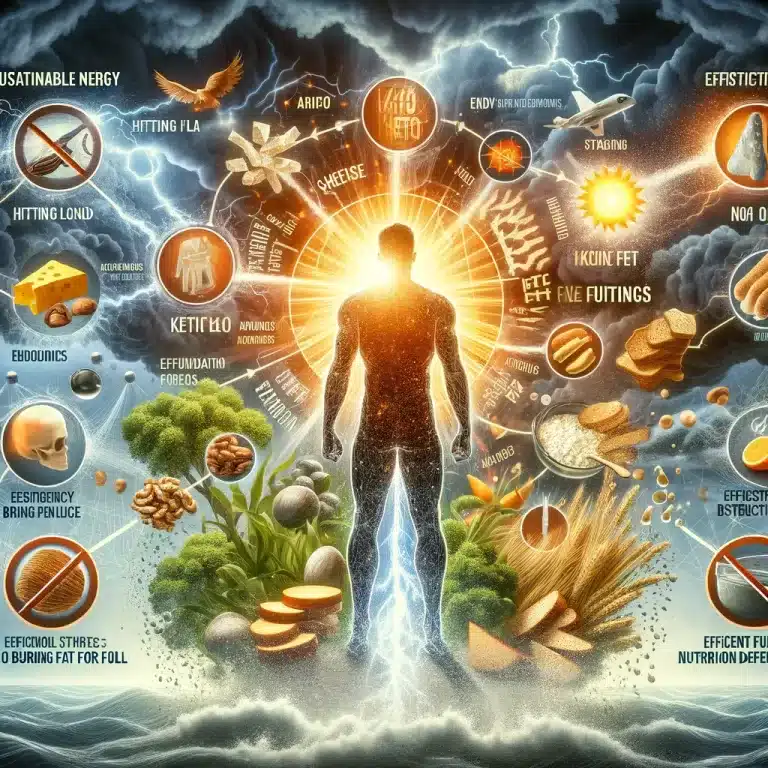Keto voor Atleten, Keto-dieet, vetverbranding, uithoudingsvermogen, ketose, energiebron, atletische prestaties, voedingsplanning, duursporten, hydratatie, elektrolyten, supplementen, eiwitconsumptie, vetinname, trainingsaanpassingen, voedingsbeperkingen, voedingsvariatie, mentale helderheid, spierherstel, energie-efficiëntie, marathontraining, keto-aanpassingsfase, keto-griep, pre-race voeding, post-workout herstel, nutriëntentekorten, persoonlijke records, macronutriënten balans, keto-vriendelijke snacks, sportvoeding