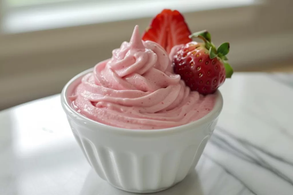 Keto, Diepvriesaardbeien, Frozen Yogurt, Gezond Dessert, Suikervrij, Erythritol, Vanille-extract, Zonder Ijsmachine, Room, Griekse Yogurt, keto frozen yoghurt, keto aardbeien frozen yoghurt, aardbeien frozen yoghurt, koolhydraatarme frozen yoghurt, frozen yogurt, frozen yoghurt recept, keto frozen yoghurt recept