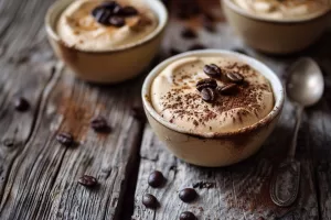 Mascarpone, Koffie, Mousse, Keto Dessert, Zoetstof, Slagroom, Glutenvrij, koolhydraatarm dessert recept, keto recept met mascarpone, mascarpone mokka mousse, mascarpone mousse