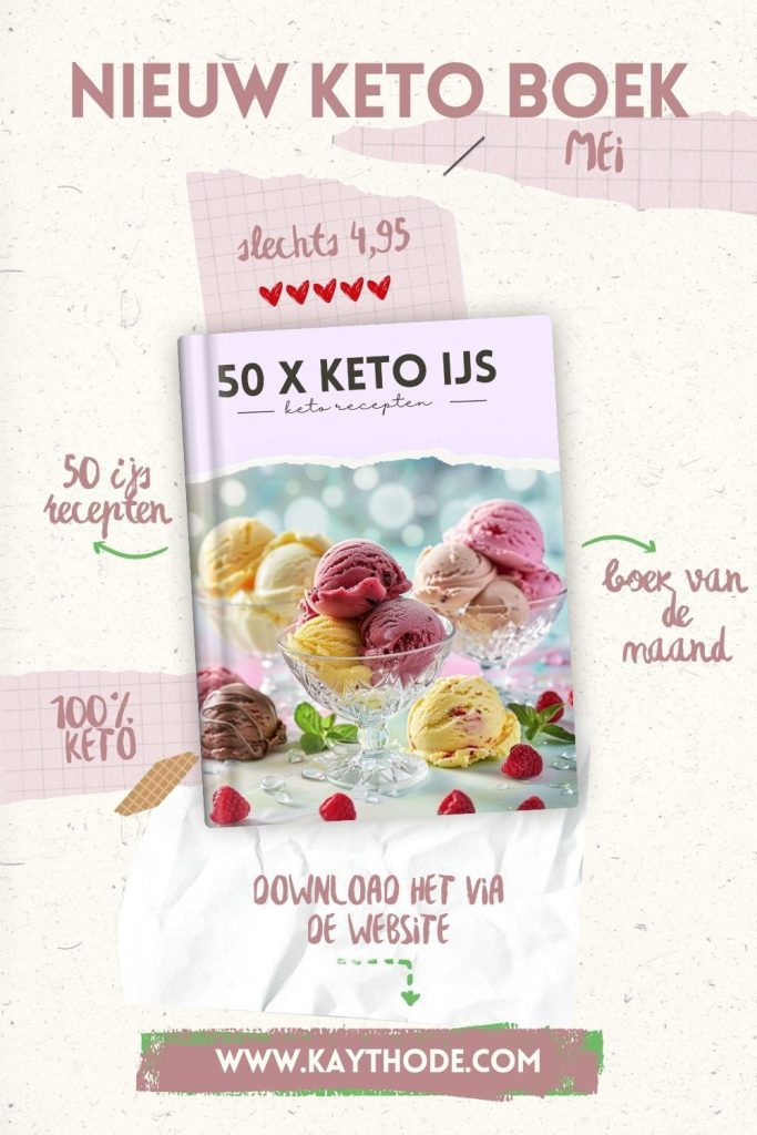 boek van de maand, keto boek, keto ijs recepten, keto boek met ijsrecepten, boek van de maand mei, receptenbundel