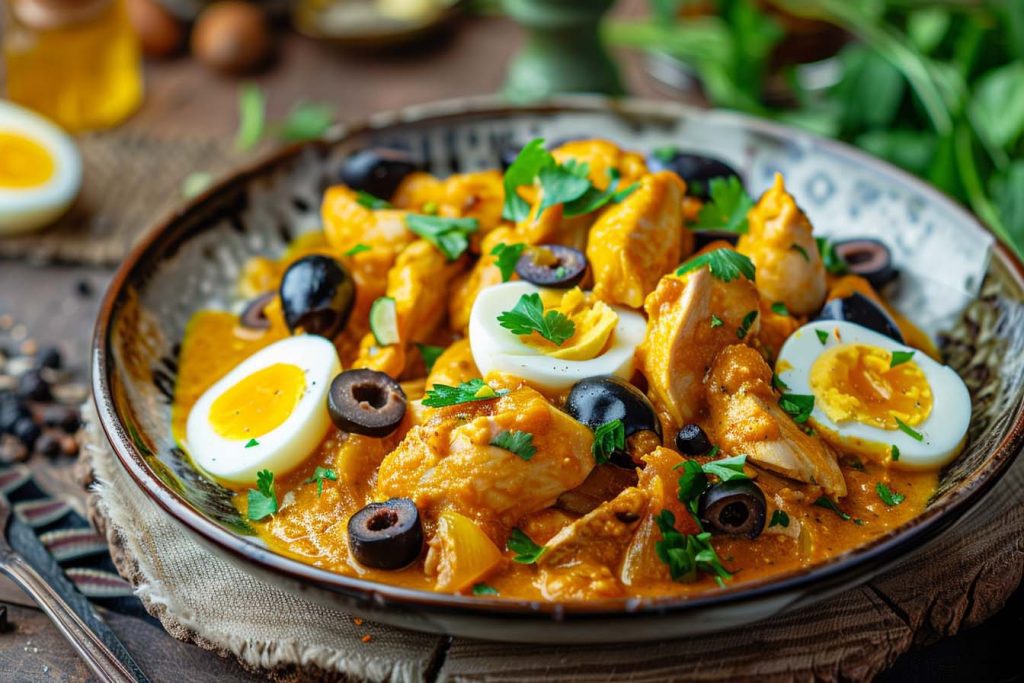 Ají de Gallina, aji de gallina recept, Peruaans kipgerecht, keto kipgerecht, romige saus, gezonde keto recepten, Peruaanse keuken, peruaans, keto kip, keto kipgerecht, gezond recept, peruaans recept, gezonde recepten, gezond keto recept, koolhydraatarm, lowcarb