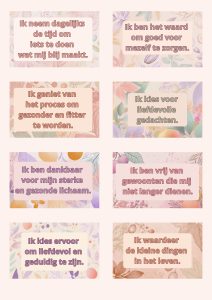 keto affirmatie kaartjes - zelflliefde